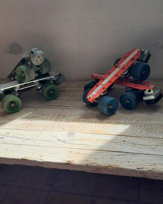Pattini Vintage anni 80, Doposci n.45 e borraccia
