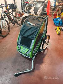 Rimorchio passeggino porta bambini