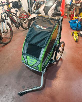 Rimorchio passeggino porta bambini