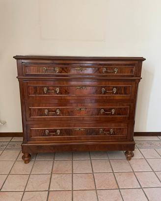 Cassettone/comó in legno massello antico