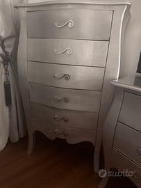 Mobile grigio stile barocco