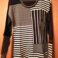 Maglione girocollo a righe