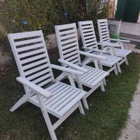 4 Sedie relax da giardino, pieghevoli IKEA ÄPPLARÖ