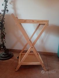 Carrello richiudibile con 2 vassoi
