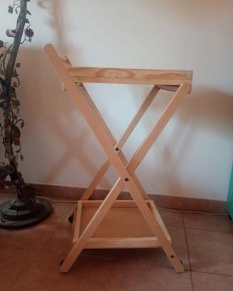 Carrello richiudibile con 2 vassoi