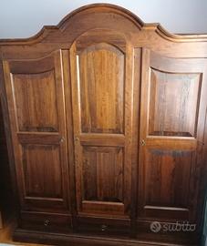 Armadio Legno Massello Arte Povera