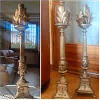 coppia portacandele decorative