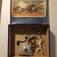 Gioco giocattolo scatola corsa cavalli anni 30