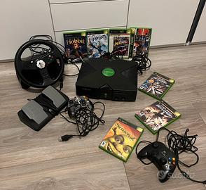 Xbox 2001/2002 + joystick + volante/pedali + gioch