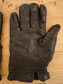 Guanti in pelle nera da uomo vintage 