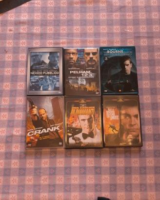 Lotto di 6 DVD di film Thriller/Azione