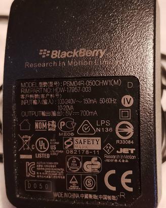 alimentatore Blackberry