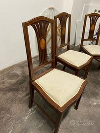 4 sedie in legno