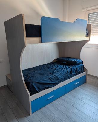 Letto a castello Ricci Casa con cassetti