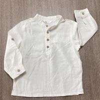 Camicia 3 anni bianca lino/cotone da bambino