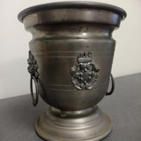 Antico porta ghiaccio in peltro 