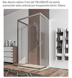 piatto ebox doccia 2o  3 pareti 70x100 anticalcare