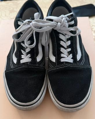 Vans Old Skool Nere e Bianche Platform – TG 37