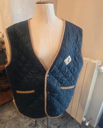Gilet smanicato uomo blu XL made in Italy