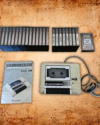 Commodore 1530 C2N Datassette + 24 Cassette VIC-20