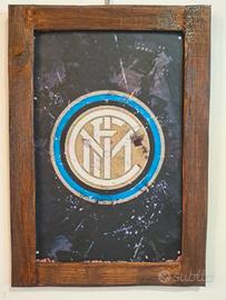 targa in legno Inter