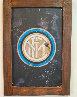 targa in legno Inter