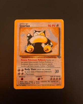 Carta Pokemon - Snorlax ITA  1999/2000