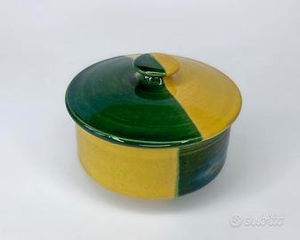 Vasetto Terracotta Smaltata Tunisia Vintage