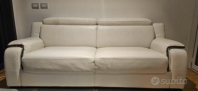 Divano  letto Dondi Salotti  vera pelle nuovo