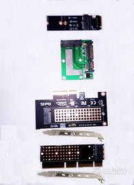 Schede adattatori complete per nvme per ngff e PCI