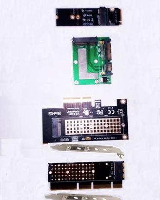 Schede adattatori complete per nvme per ngff e PCI