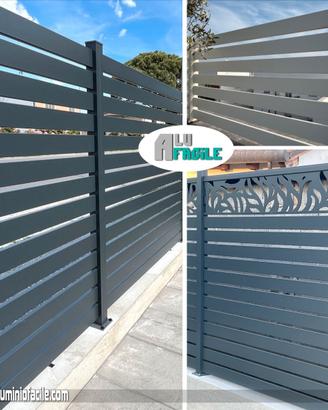 Doghe Alluminio recinzioni listoni giardino casa