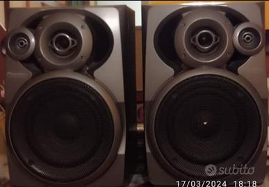 coppia casse HI FI stereo Pioneer 100 watt