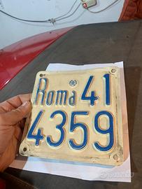 Targa moto d epoca Roma