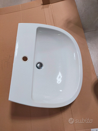 Lavabo con colonna sospesa