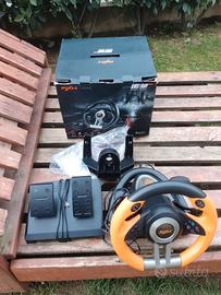 volante con pedaliera adattabile a PC PS3 PS4 SWIT