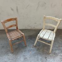 Sedie N2  piccole antiche 