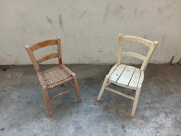 Sedie N2  piccole antiche 
