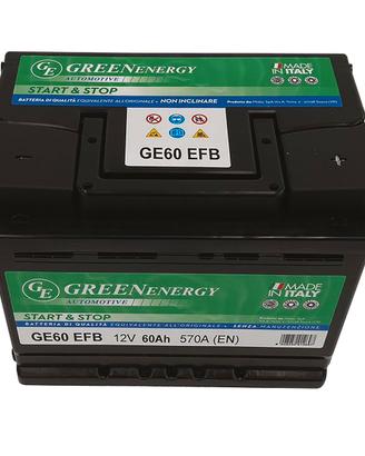 Batteria start e stop efb 60 ah