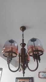 LAMPADARIO OTTONE VINTAGE