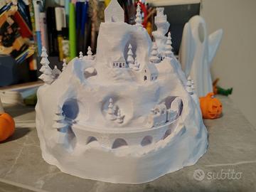 Villaggio di natale da illuminare