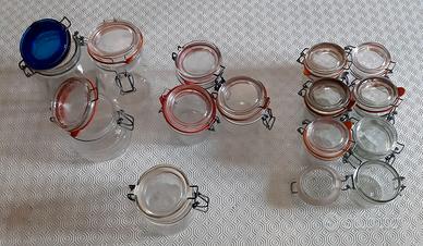 VASI IN VETRO CHIUSURA ERMETICA TAPPO MECCANICO