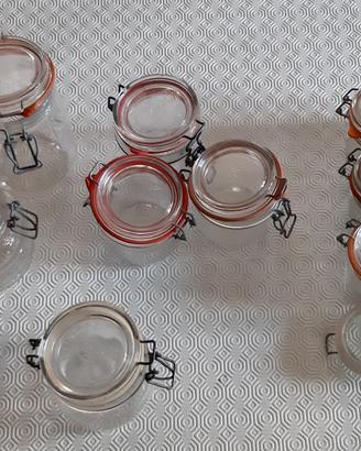VASI IN VETRO CHIUSURA ERMETICA TAPPO MECCANICO