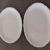 Piatti da portata porcellana bianca