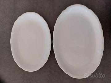 Piatti da portata porcellana bianca