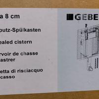 Geberit cassetta di risciacquo da incasso bagno