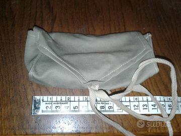 Bustina militare portaoggetti vintage in tessuto