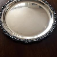 Vassoio rotondo inglese EPNS vintage tray