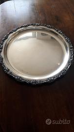 Vassoio rotondo inglese EPNS vintage tray