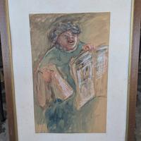 quadro dipinto a mano vintage 